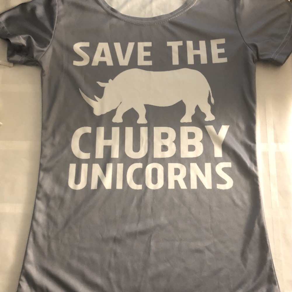 Small grey fun novelty shirt